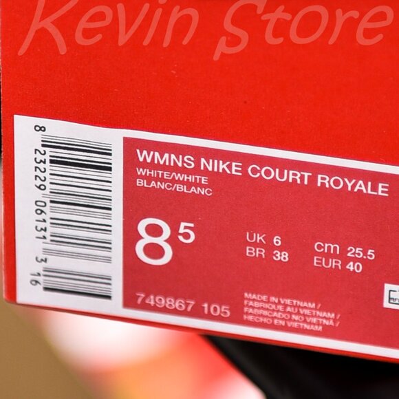 Nike Court Royale 749867-105 Women's  Leather Athletic Trainer‎ Shoes - Picture 11 of 11